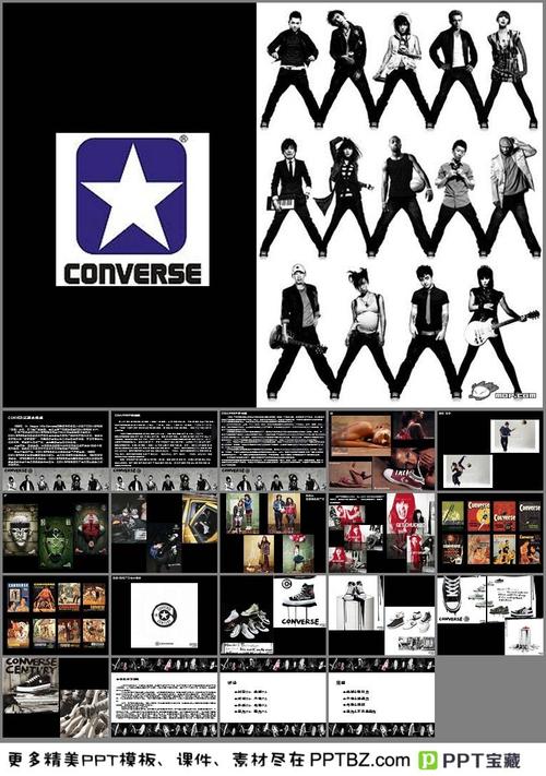  ppt课件 产品ppt模板 > converse的广告设计ppt模板converse的